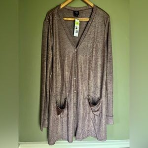 NWT shimmery cardigan from Agnes & Dora, size XXL